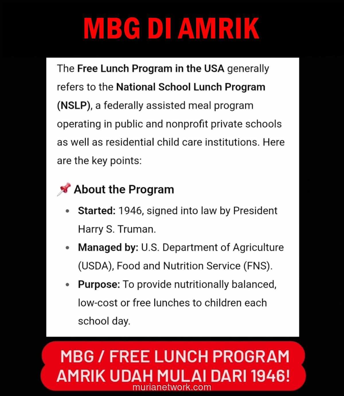 Belajar dari Program Makan Gratis AS, Pengelolaan Kantin Sekolah Dinilai Lebih Efisien Ketimbang Libatkan Vendor