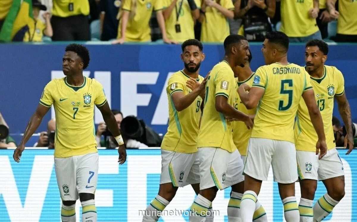 Brasil Hancurkan Skotlandia 3-0, Pastikan Puncak Klasemen Grup C Piala Dunia 2026