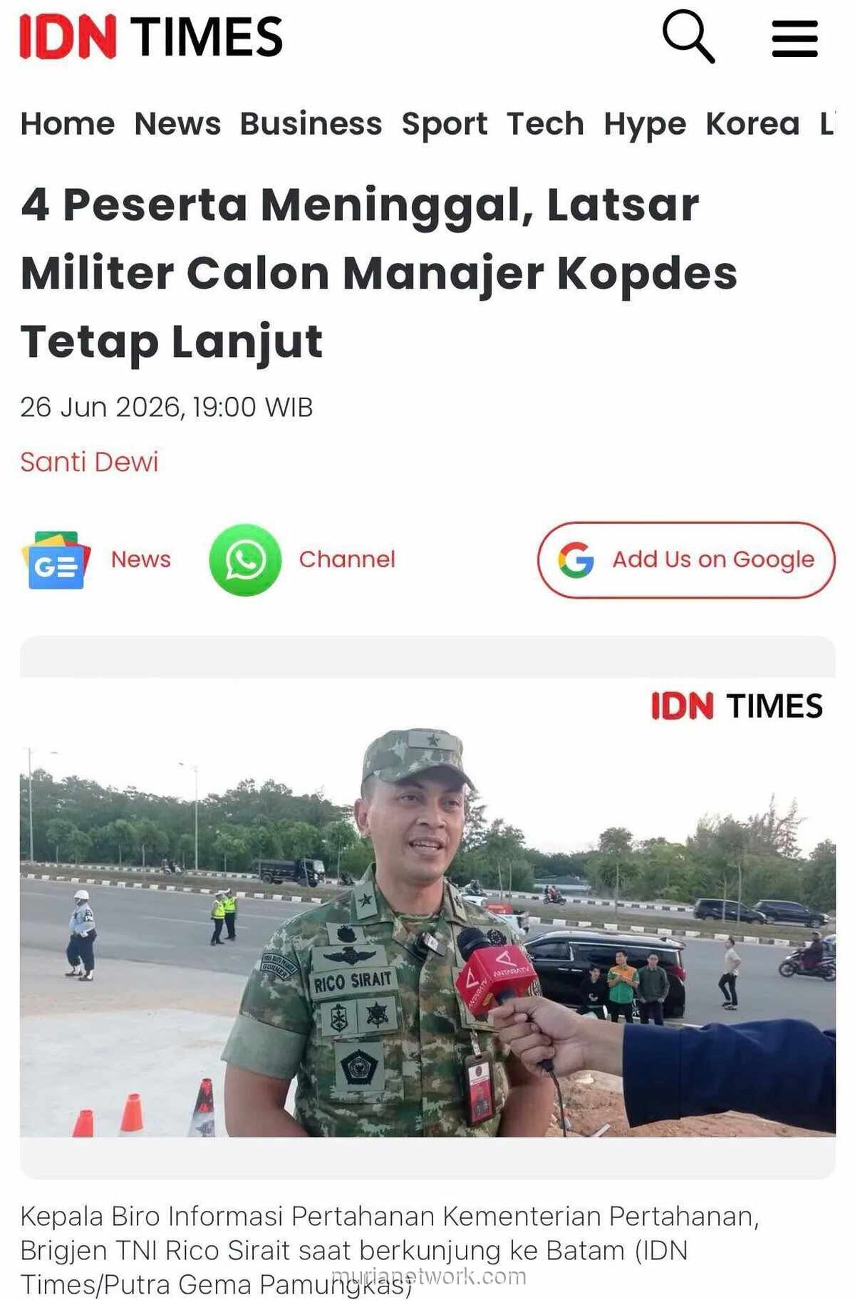 Empat Peserta Pelatihan Manajer Koperasi Tewas Usai Latihan Militer, Publik Pertanyakan Akuntabilitas