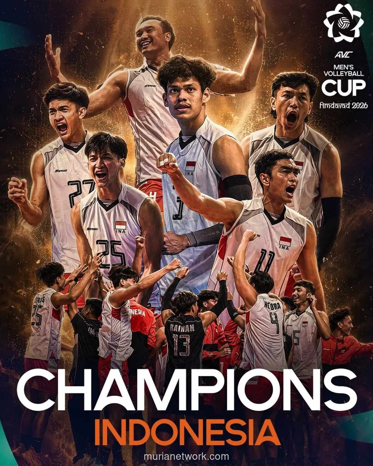 Indonesia Juara AVC Cup 2026, Peringkat Dunia Voli Putra Melesat