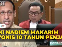 Nadiem Makarim Divonis 10 Tahun Penjara dalam Kasus Korupsi Chromebook