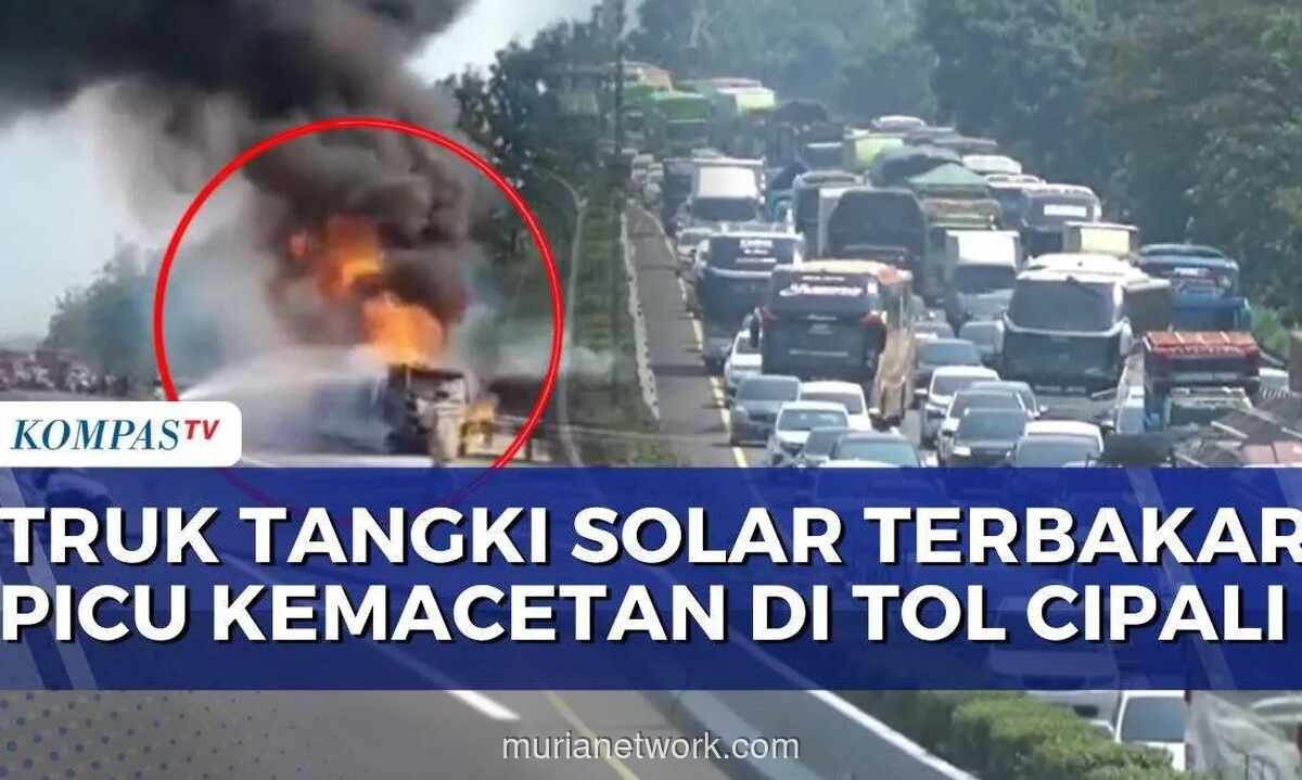Truk Tangki BBM Terbakar Hebat di Tol Cipali Usai Tabrakan, Lalu Lintas Macet 5 Kilometer