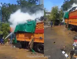 Truk Fuso Terbakar di Pelabuhan Makassar, Muatan Barang Retur Toko Online