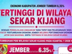 Pertumbuhan Ekonomi Jember Kuartal I 2026 Tembus 6,35 Persen, Tertinggi di Kawasan Sekar Kijang