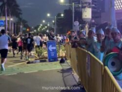 Musik Marawis Kobarkan Semangat Pelari di BTN Jakarta International Marathon 2026