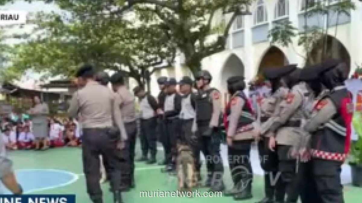 Enam Anjing Pelacak Polda Riau Jalani Latihan Rutin Deteksi Narkoba dan Senjata Tajam