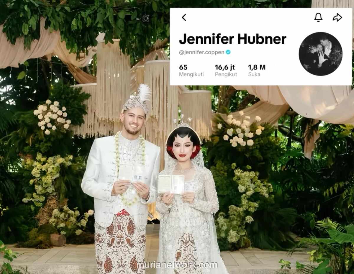 Jennifer Coppen Ganti Nama Akun TikTok Jadi Jennifer Hubner Usai Menikah dengan Justin Hubner