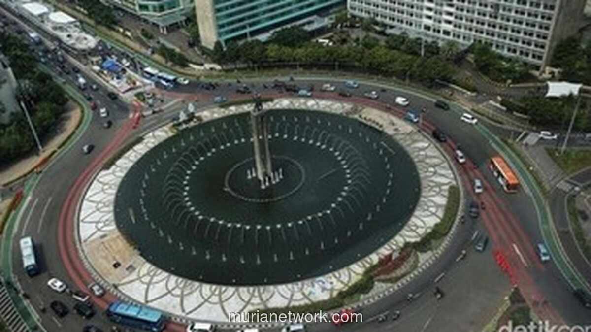 Petugas Pertamanan DKI Klarifikasi Video Viral Berenang di Bundaran HI, Bukan Warga Biasa