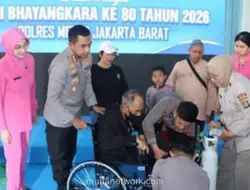 Polres Jakbar Gelar Bakti Kesehatan Sambut Hari Bhayangkara ke-80, 504 Peserta Antusias