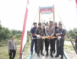 Tujuh Jembatan Merah Putih Presisi di Kuansing Diresmikan, Warga Bersyukur