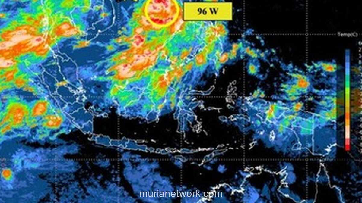 BMKG Deteksi Bibit Siklon Tropis 96W, Kepri Berpotensi Hujan Lebat