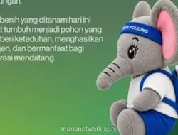 Riau Bhayangkara Run 2026 Bagikan 15.000 Bibit Pohon Trembesi Lewat Boneka Anak Gajah