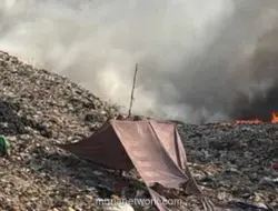 Ketinggian Sampah di TPA Jatiwaringin Setara Bangunan Tujuh Lantai, Andra Soni Sebut Api Sulit Dipadamkan