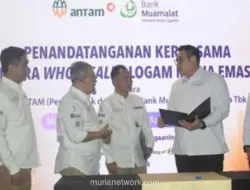 Antam dan Bank Muamalat Jalin Kerja Sama Distribusi Logam Mulia