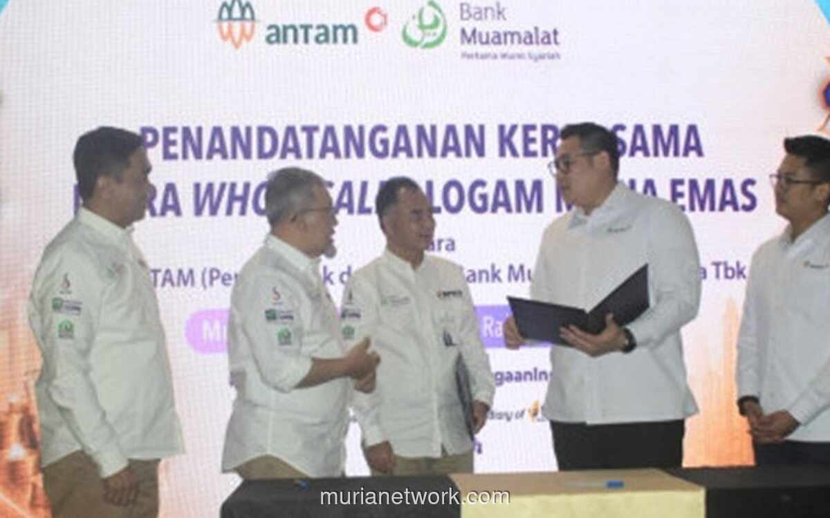 Antam dan Bank Muamalat Jalin Kerja Sama Distribusi Logam Mulia