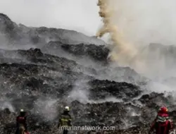 Kebakaran TPA Jatiwaringin Enam Hari Belum Padam, 232 Warga Mengungsi