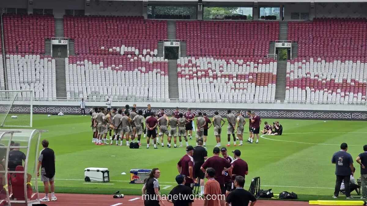 Aston Villa Gelar Latihan Perdana di Jakarta Jelang Lawan Indonesia All Stars