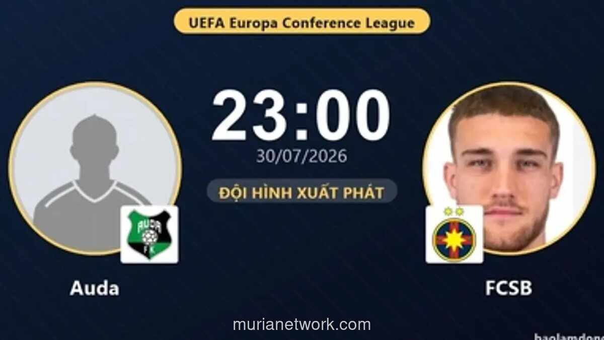Auda Kalahkan FCSB 2-1 di Kandang pada Kualifikasi Liga Konferensi UEFA