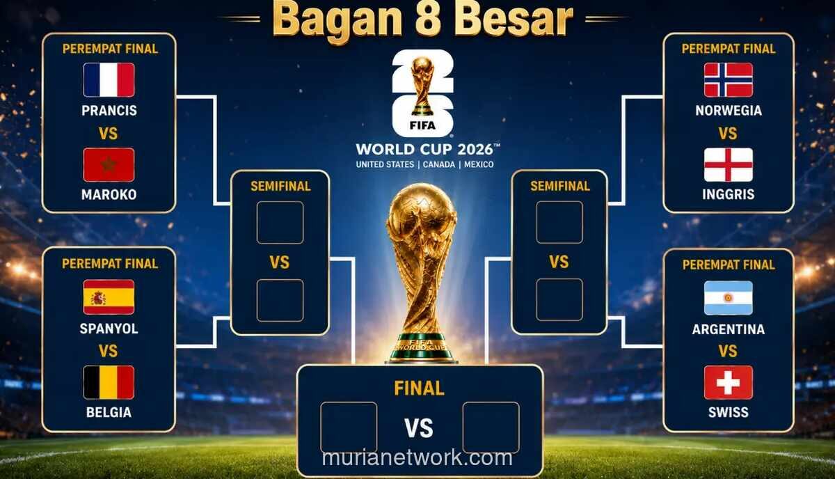 Perempat Final Piala Dunia 2026 Dimulai, Prancis vs Maroko Jadi Laga Pembuka