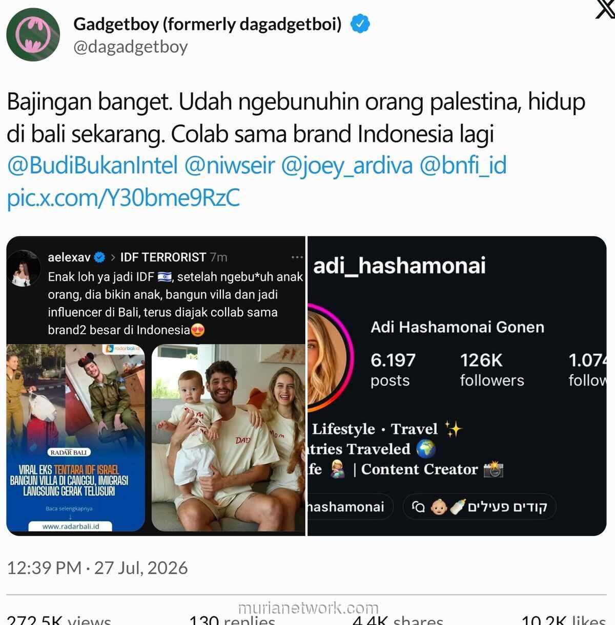 Warga Israel Diduga Terlibat Kolaborasi dengan Merek Indonesia Tuai Kecaman