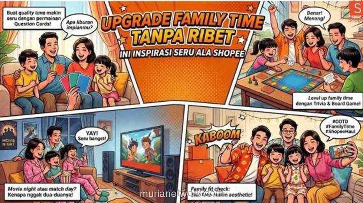 Ide Seru Kumpul Keluarga di Rumah ala Shopee, dari Kartu Pertanyaan hingga Nobar