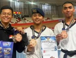Tiga Atlet Brimob Polda Metro Jaya Borong Enam Medali di Kejuaraan Taekwondo Kasau Cup