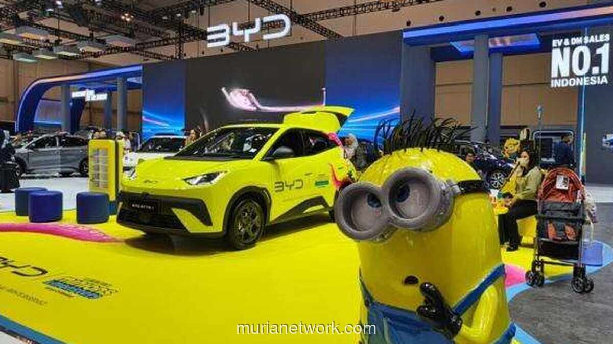 BYD Hadirkan Booth Ramah Keluarga di GIIAS 2026, Mobil Minions Curi Perhatian