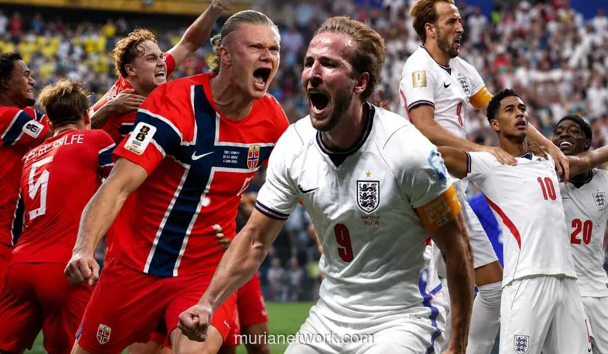 Norwegia Vs Inggris di Perempat Final Piala Dunia 2026: Duel Dua Bomter Tajam