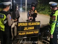 Polisi Gelar Operasi Kejahatan Jalanan di Cikarang Pusat