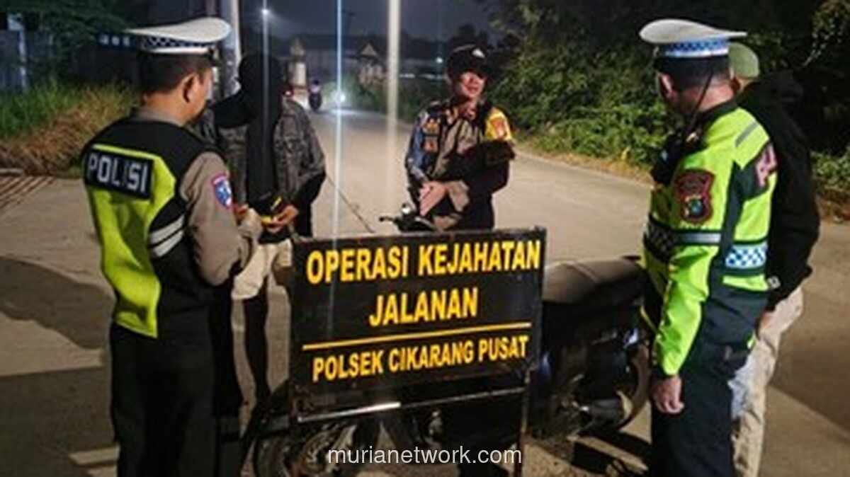Polisi Gelar Operasi Kejahatan Jalanan di Cikarang Pusat