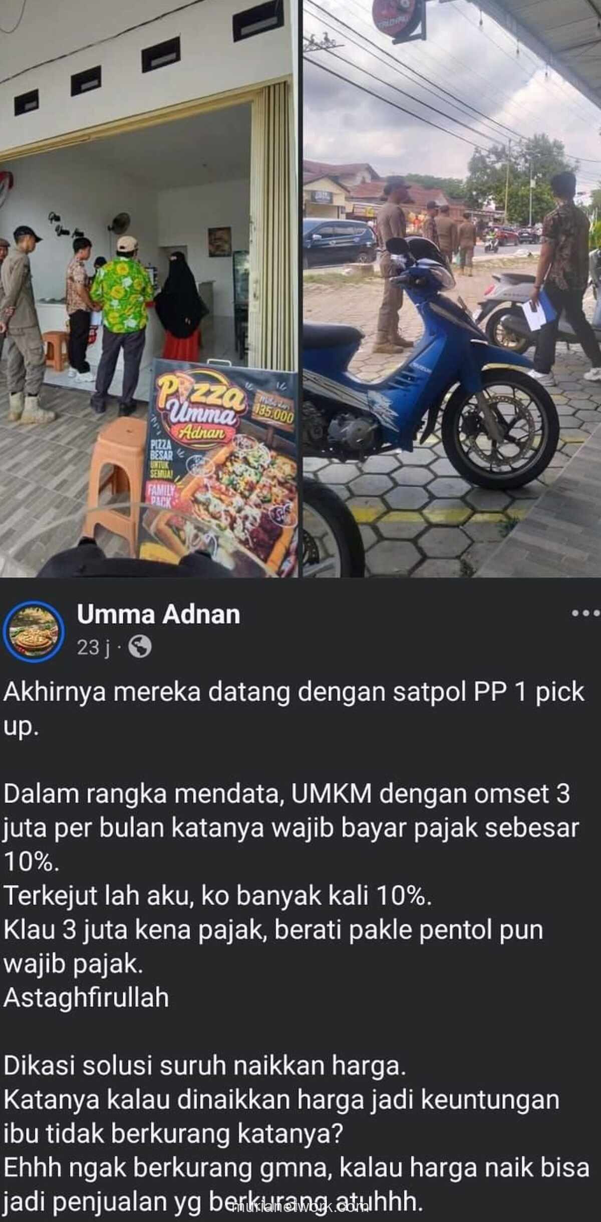 Omzet Rp3 Juta per Bulan Kena Pajak 10%, Pedagang Pizza Curhat di Medsos