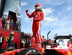 Charles Leclerc Akhiri Puasa Kemenangan di GP Inggris yang Diwarnai Insiden Verstappen