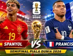 Spanyol dan Prancis Lolos ke Semifinal Piala Dunia 2026
