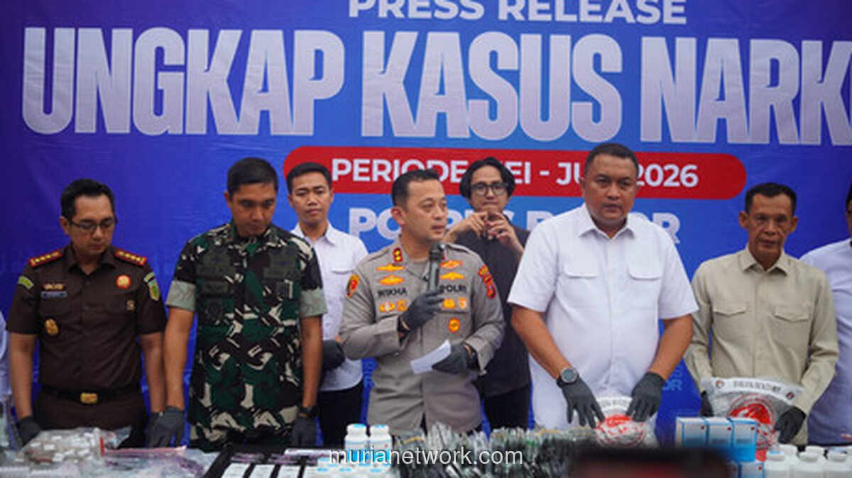 Polres Bogor Ungkap 74 Kasus Narkoba dalam Tiga Bulan, Sita Barang Bukti Rp10,8 Miliar