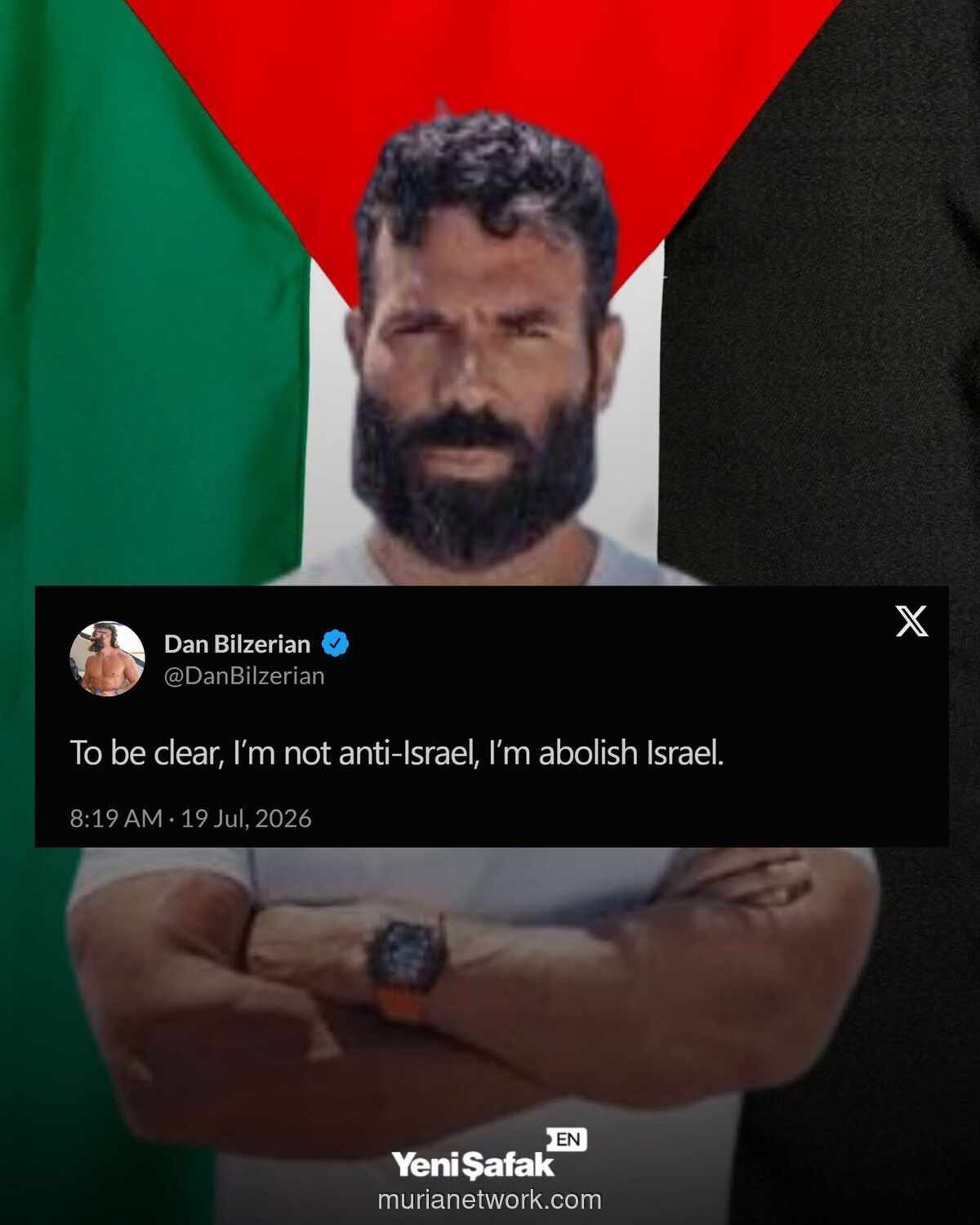 Dan Bilzerian Serukan Penghapusan Israel, Tolak Solusi Dua Negara