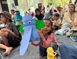 Galon Bekas Le Minerale Disulap Jadi Pot Karakter Lucu di Festival Hari Anak