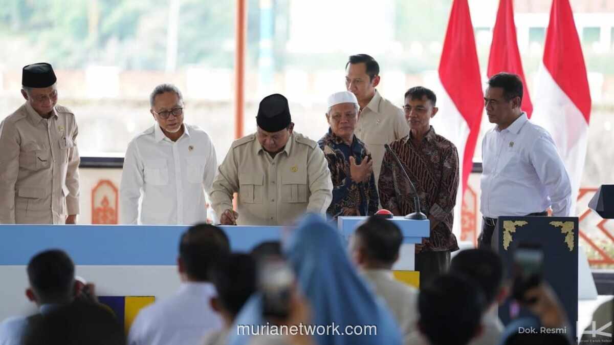 Prabowo Resmikan Lima Bendungan, Hutama Karya Garap Dua di Antaranya
