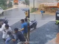Longsor Dahsyat di India Terekam CCTV, Tiga Orang Nyaris Tewas Terseret Truk Tangki