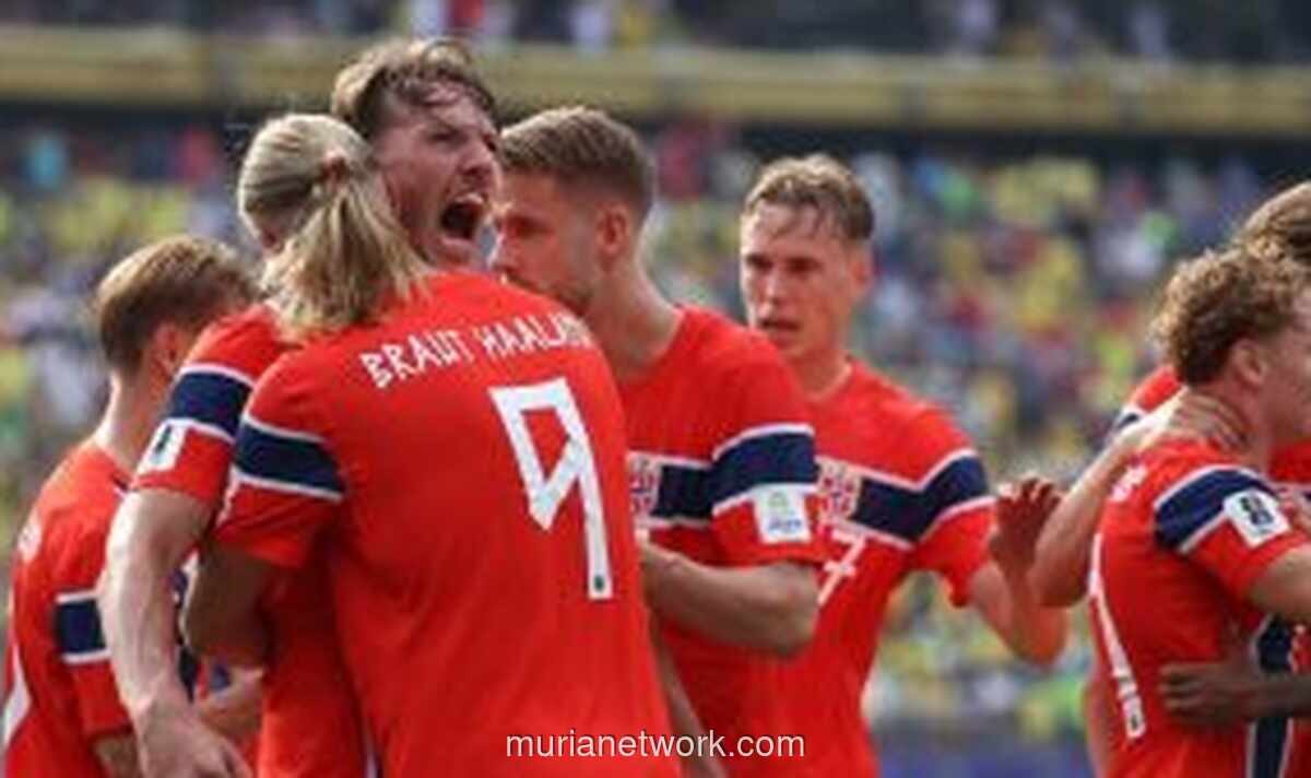 Haaland Bawa Norwegia ke Perempat Final Piala Dunia Usai Kalahkan Brasil 2-1