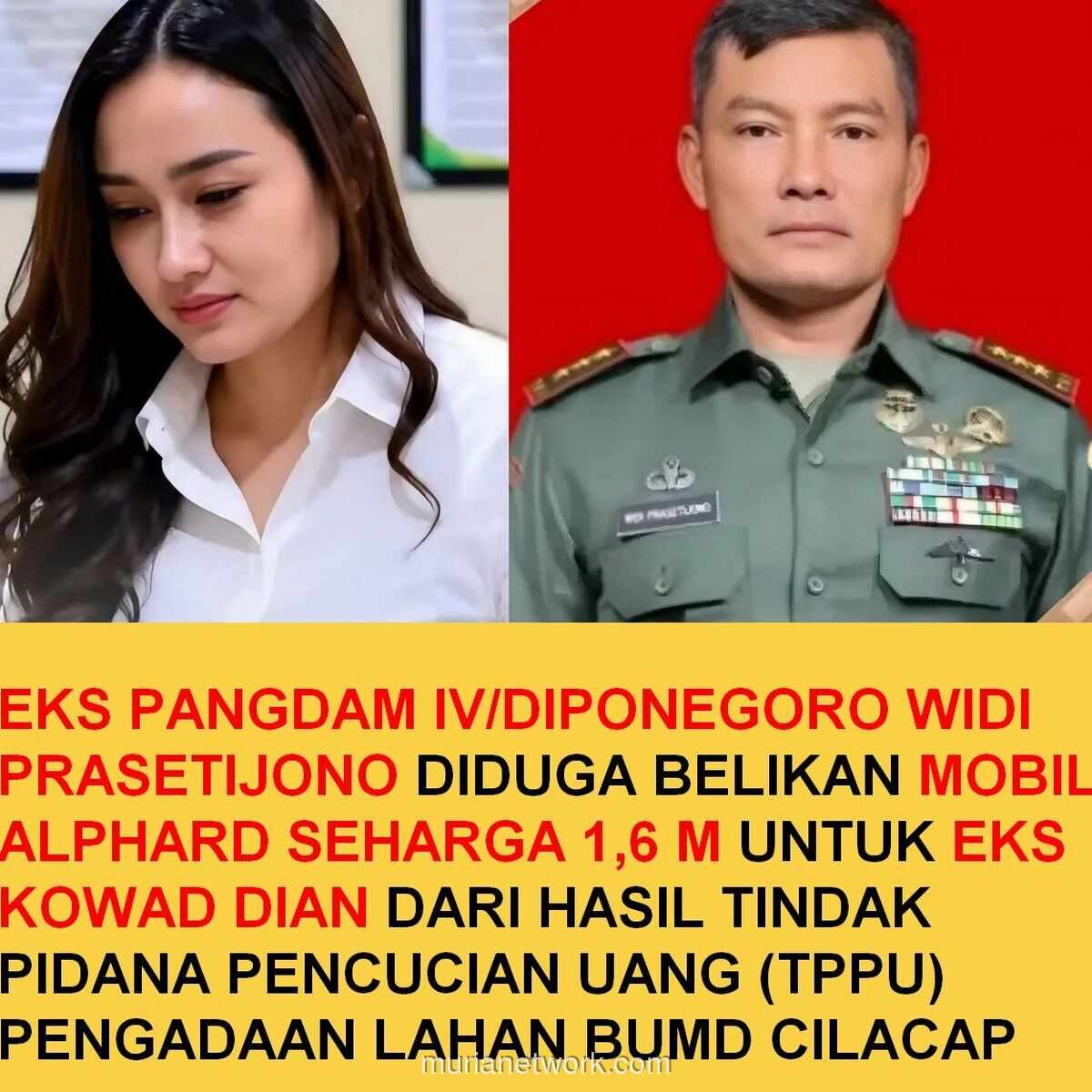 Eks Pangdam IV/Diponegoro Diduga Belikan Alphard Rp1,6 M untuk Eks Kowad