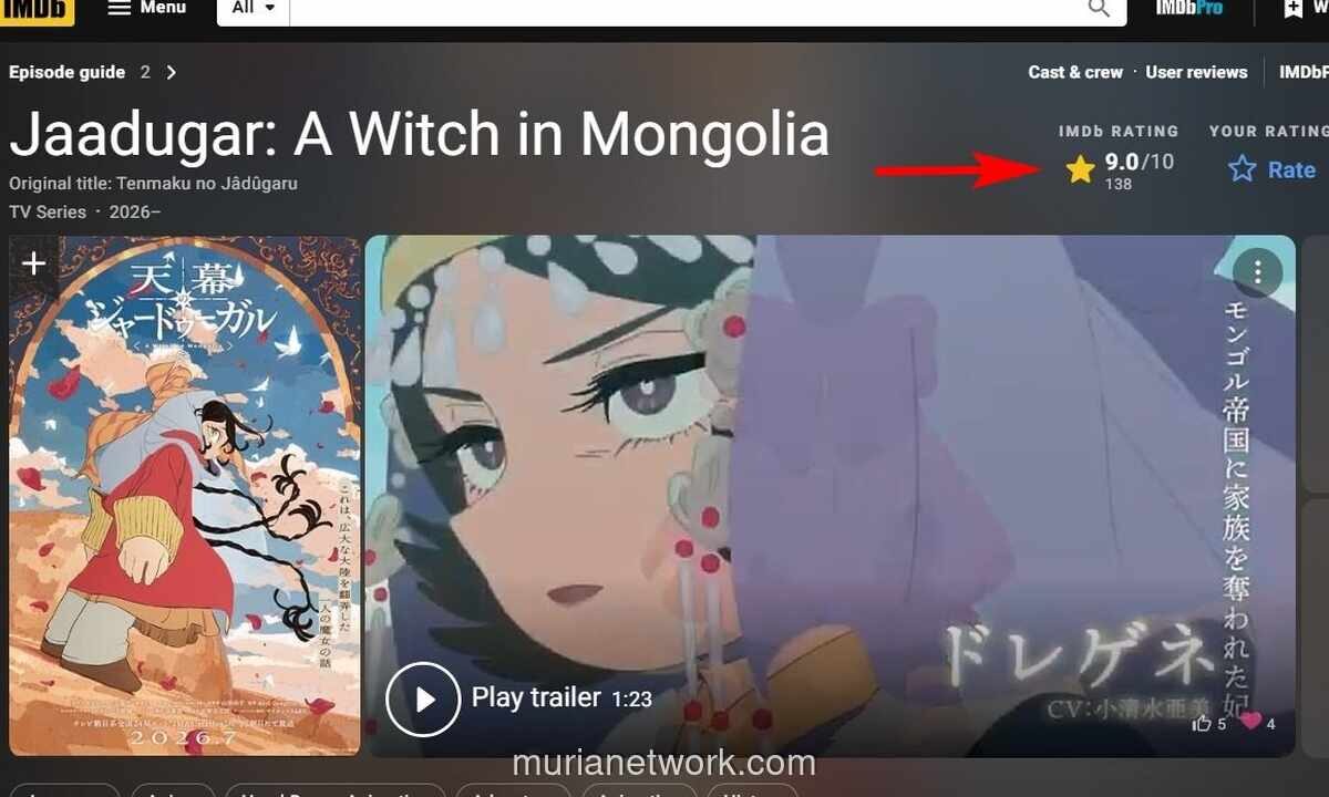 Anime Jaadugar: A Witch in Mongolia Tayang Perdana, Angkat Sejarah Islam Abad ke-13