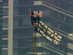 Pasangan Pendaki Rusia Ditangkap Usai Panjat Empire State Building dan Lamar Kekasih di Puncak