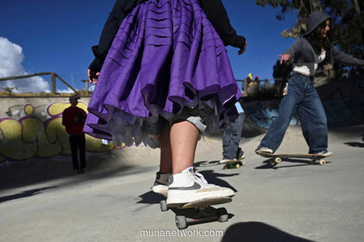 Skateboard dan Rok Cholita: Perempuan Adat Bolivia Menantang Stigma