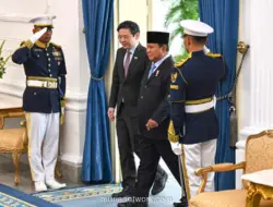 Prabowo Terima Kunjungan PM Singapura Lawrence Wong di Istana Merdeka