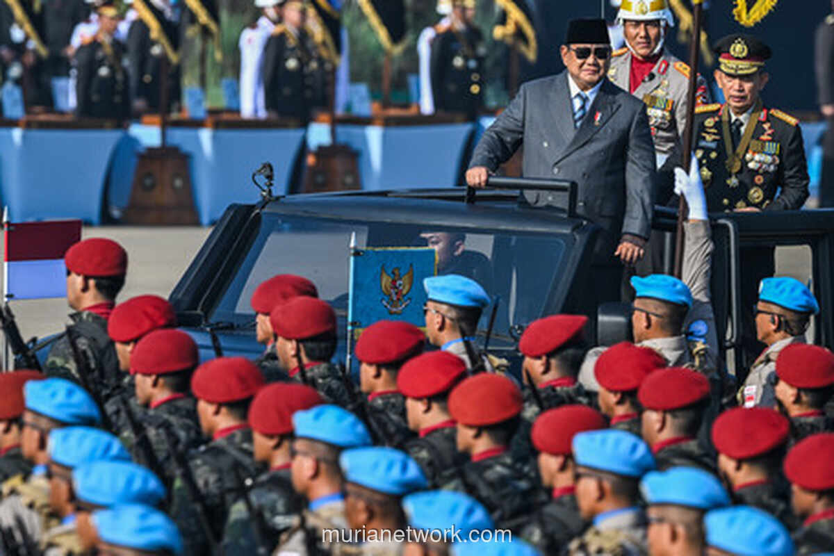 Presiden Prabowo Pimpin Upacara HUT ke-80 Bhayangkara di Cikeas