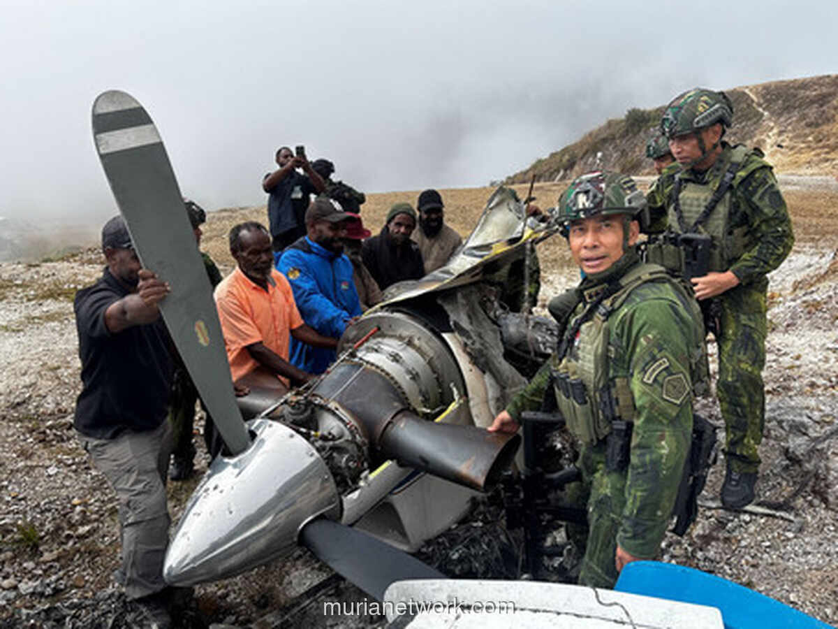 Evakuasi Pesawat Pilatus yang Dibakar TPNPB-OPM di Papua Pegunungan Tersisa Puing
