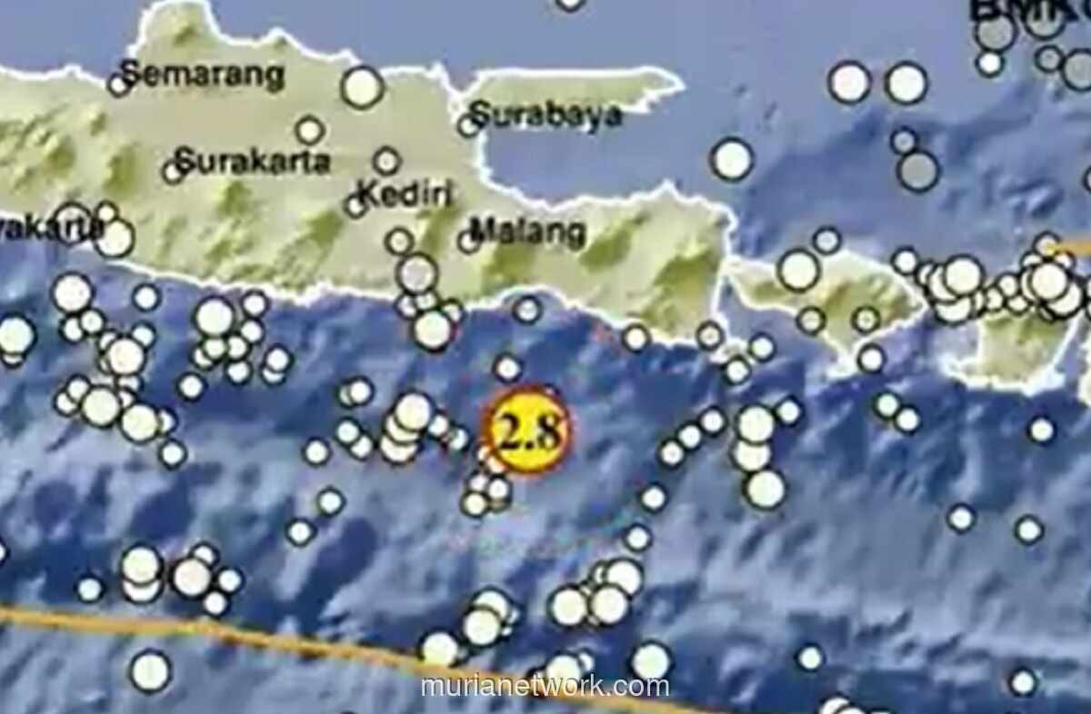 Gempa Magnitudo 2,8 Guncang Lumajang, Pusat di Laut