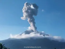 Gunung Lewotobi Laki-laki Erupsi, Kolom Abu Capai 1,4 Kilometer