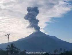 Gunung Lewotobi Laki-laki Erupsi Pagi Ini, Kolom Abu Capai 1.600 Meter