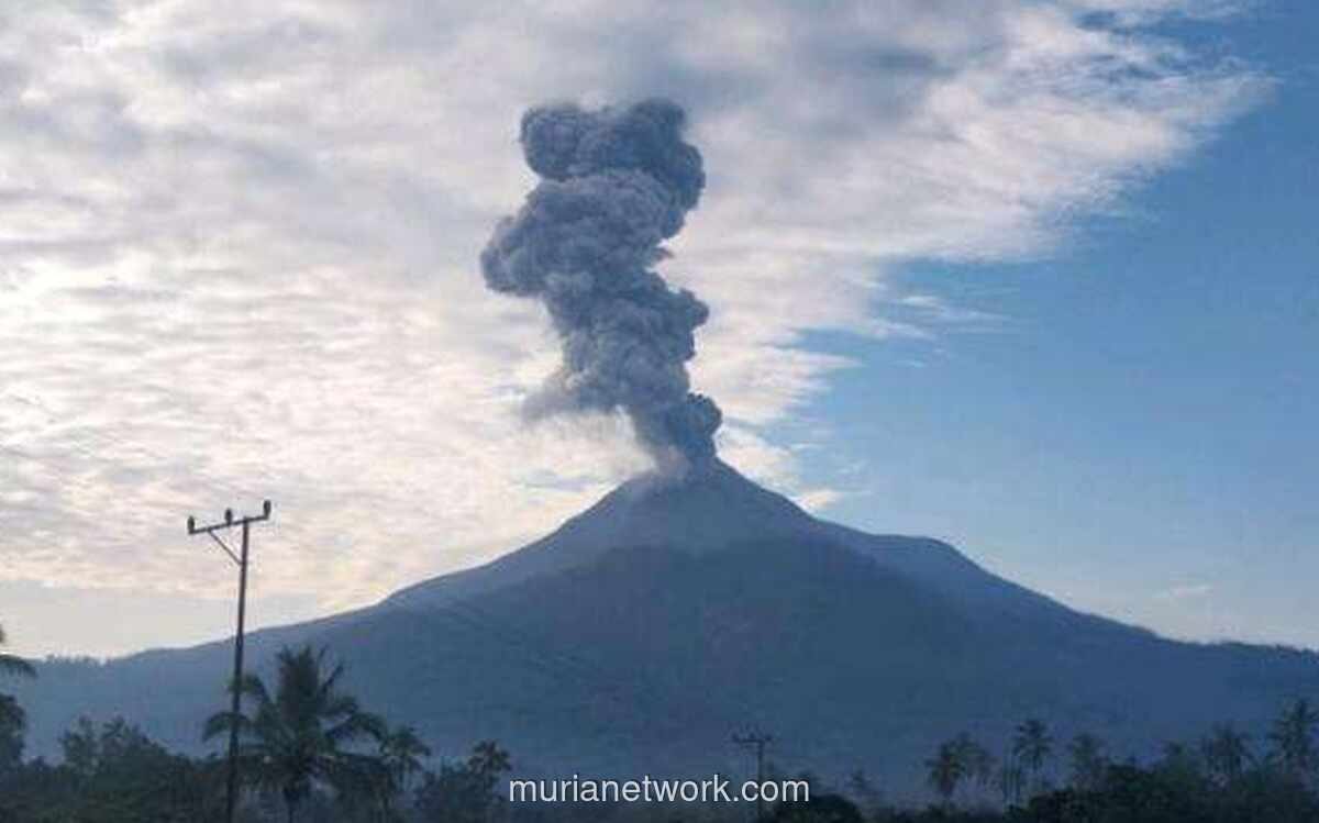 Gunung Lewotobi Laki-laki Erupsi Pagi Ini, Kolom Abu Capai 1.600 Meter